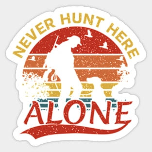 hunter, hunt Sticker